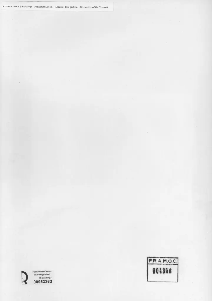 Anonimo , Dyce, William - sec. XIX , retro