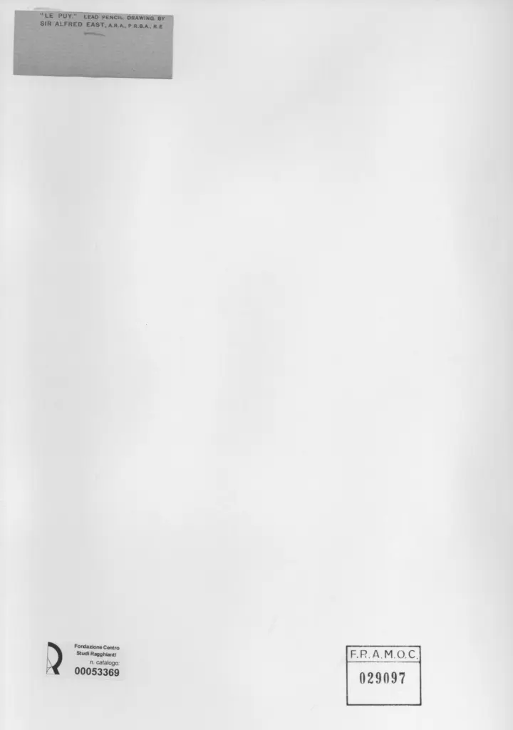 Anonimo , East, Sir Alfred - sec. XIX/ XX - Le Puy , retro