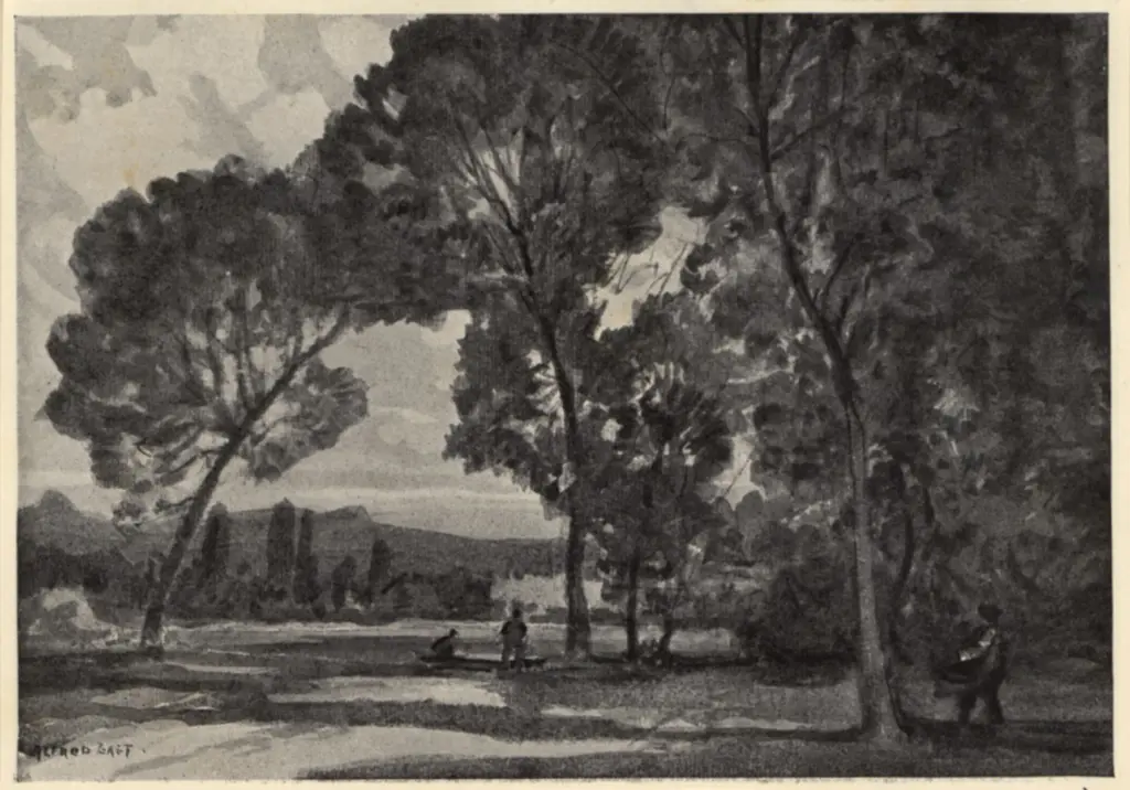 Anonimo , East, Sir Alfred - sec. XIX/ XX - Edge of Lake, Bourget , fronte