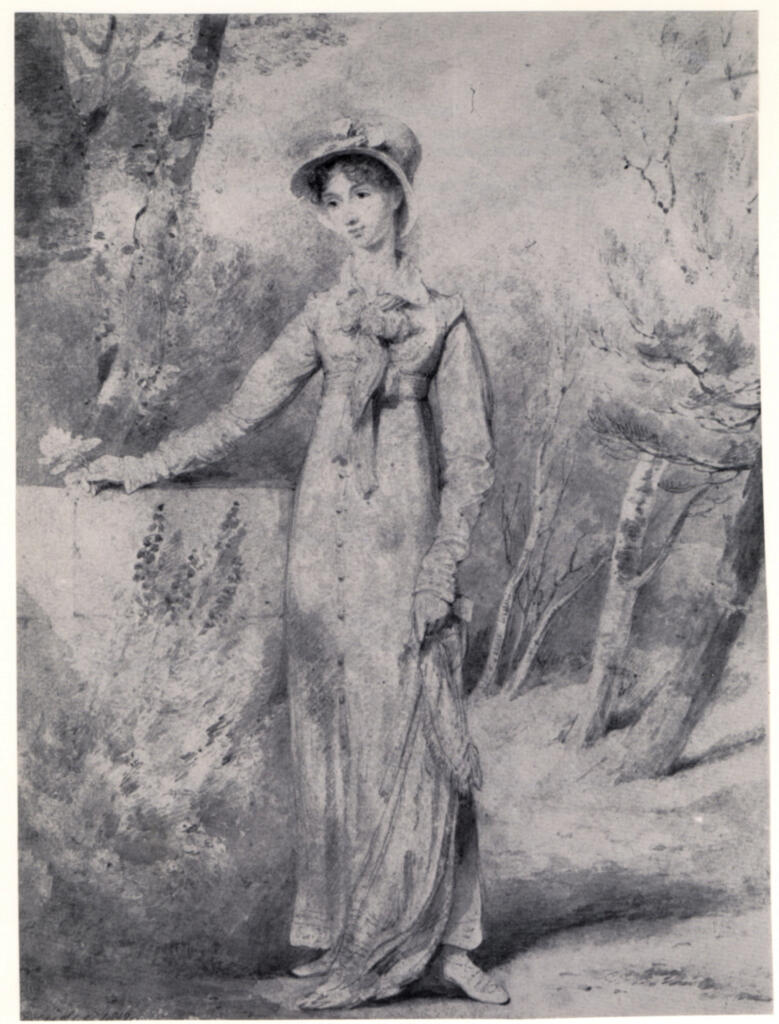 Anonimo , Edridge, Henry - sec. XIX - Portrait of Miss Bathurst , fronte