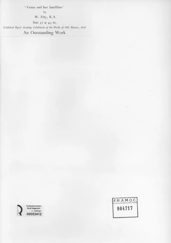 Anonimo , Etty, William , retro