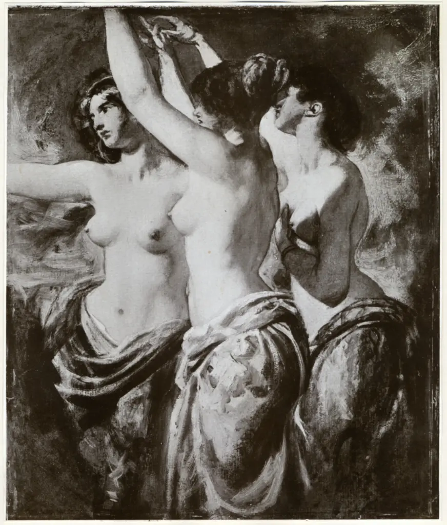 Anonimo , Etty, William - sec. XIX - The Three Graces , fronte