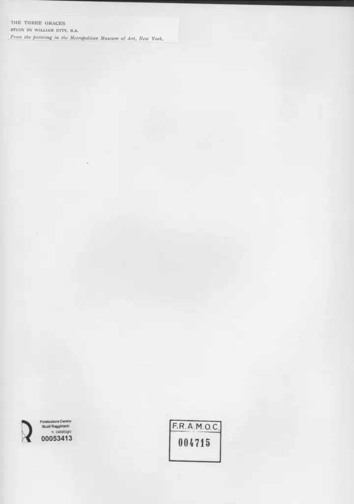 Anonimo , Etty, William - sec. XIX - The Three Graces , retro