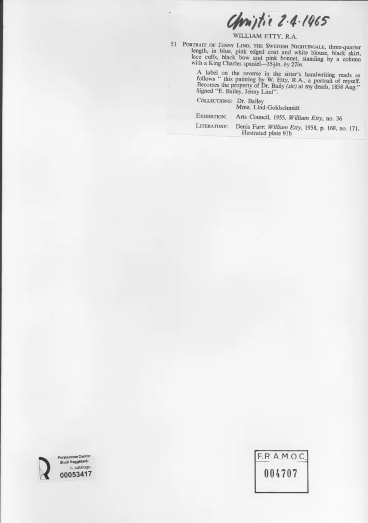 Anonimo , Etty, William , retro