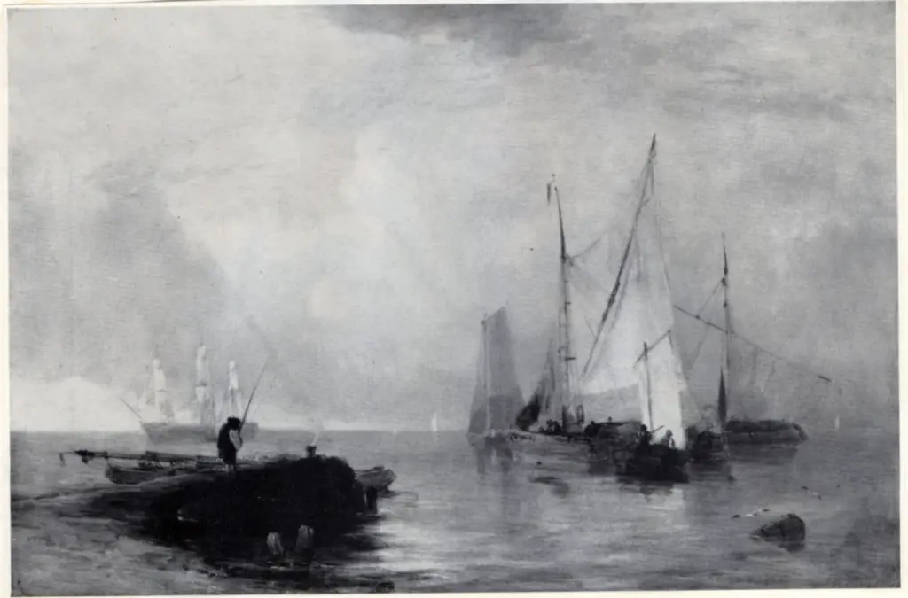 Anonimo , Ewbank, John Wilson - sec. XIX - Fishing boats offshore , fronte