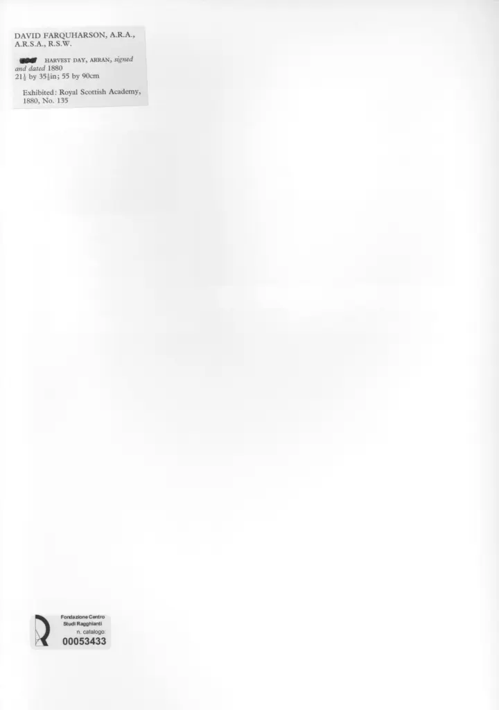 Anonimo , Farquharson, David - sec. XIX , retro