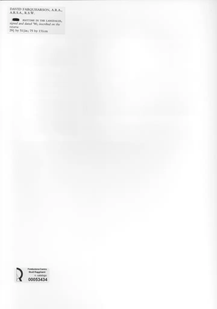 Anonimo , Farquharson, David - sec. XIX - Haytime in the Langdales , retro