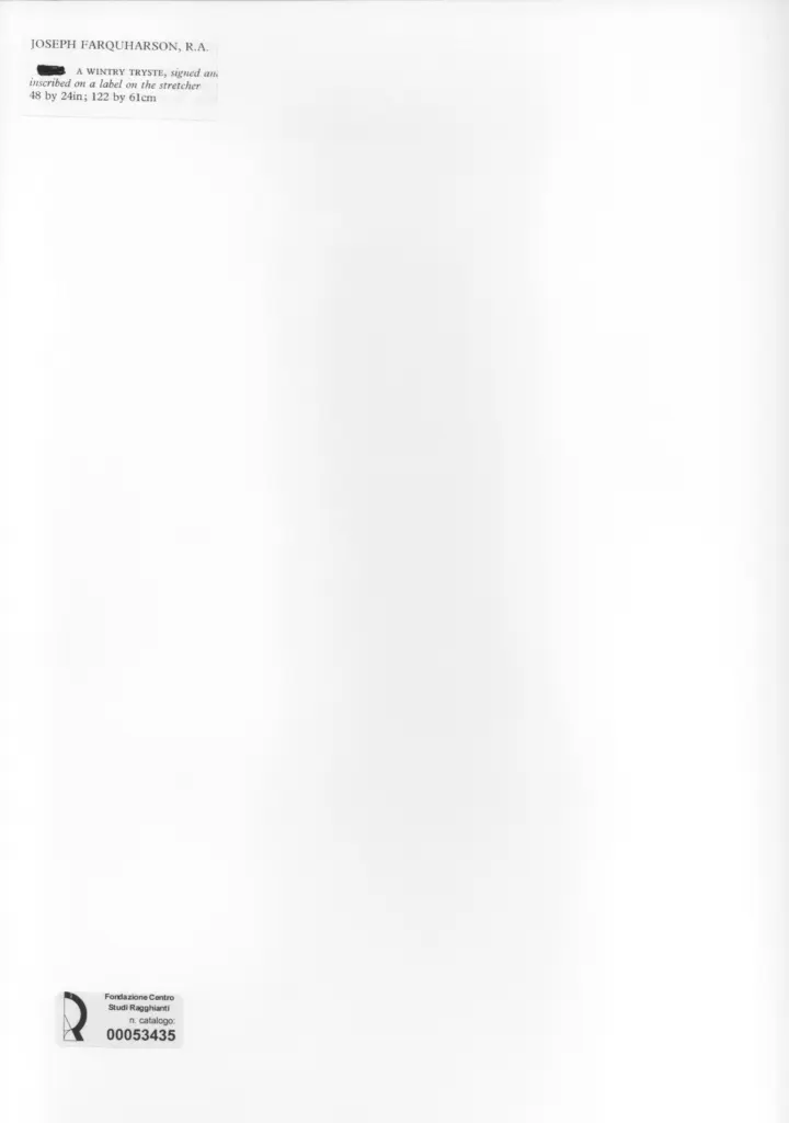 Anonimo , Farquharson, Joseph - sec. XIX/ XX - A Wintry Tryste , retro