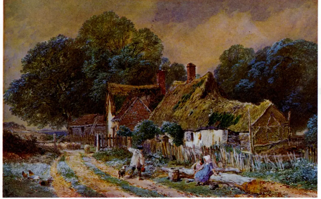 Anonimo , Foster, Myles Birket - sec. XIX - A Cottage at Offord , fronte