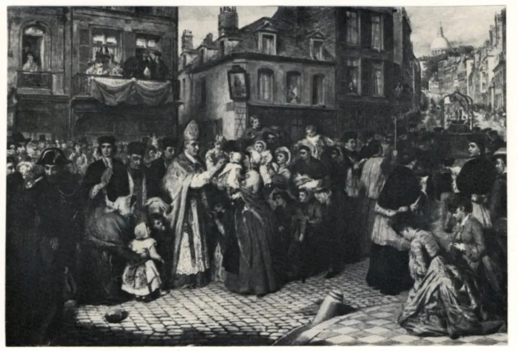 Frith, William Powell , Blessing the little children -