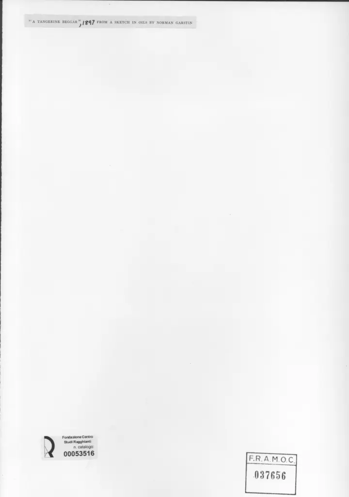 Anonimo , Garstin, Norman - sec. XIX - A Tangerine Beggar , retro
