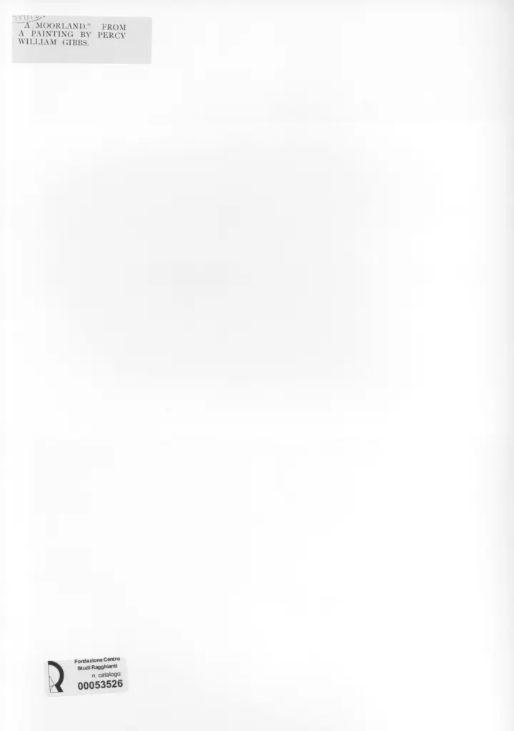 Anonimo , Gibbs, Percy William - sec. XIX/ XX - A Moorland , retro