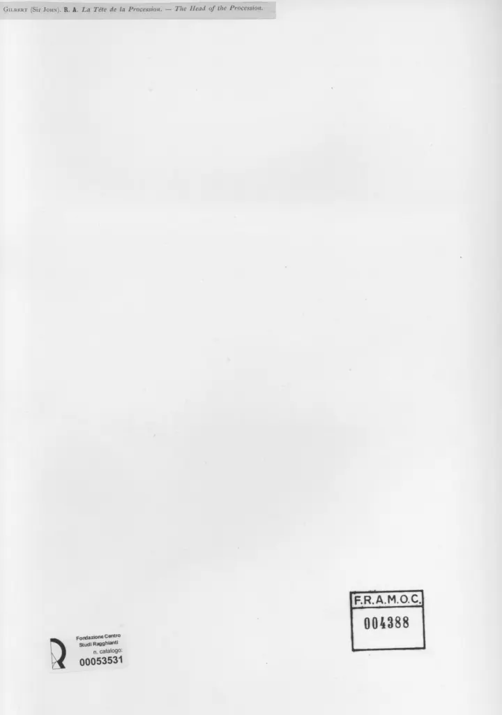 Anonimo , Gilbert, Sir John - - , retro