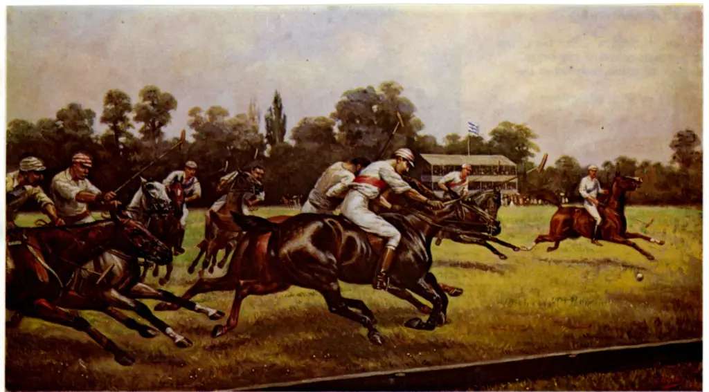 Anonimo , Giles, Godfrey Douglas - sec. XIX - Polo at Hurlingham , fronte