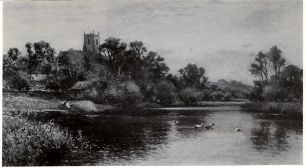 Glendening, Alfred Augustus , On a Country River -