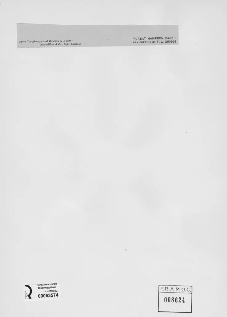 Anonimo , Griggs, Frederick Landseer Maur - sec. XIX/ XX - Great Hampden Park , retro