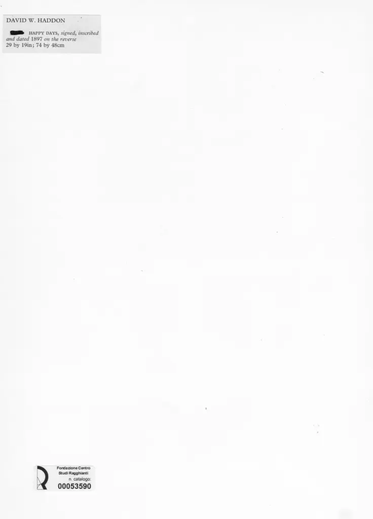 Anonimo , Haddon, David W. - sec. XIX - Happy Days , retro