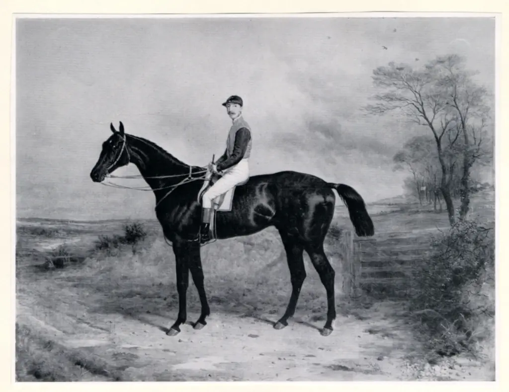 Anonimo , Hall, Harry - sec. XIX - Pretender, winner of the Derby, 1868, with J. Osborne up , fronte