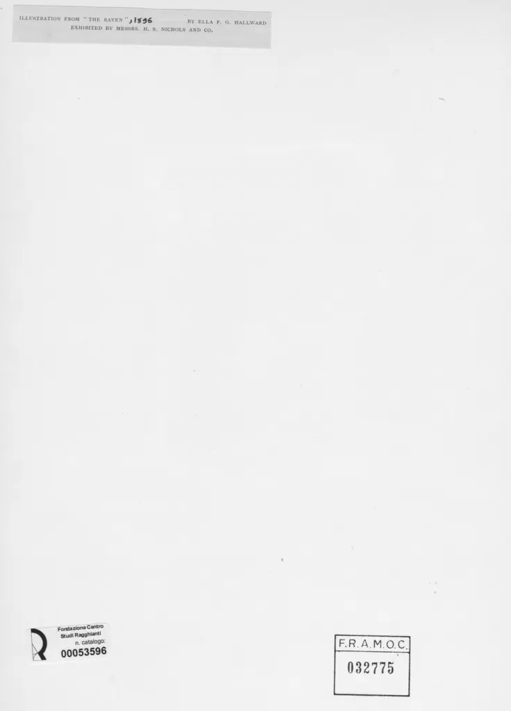 Anonimo , Hallward, Ella - sec. XIX - The Raven , retro