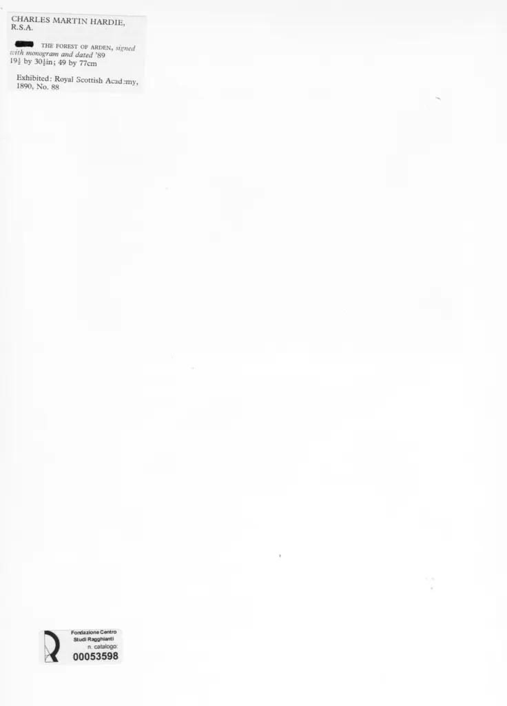 Anonimo , Hardie, Charles Martin - sec. XIX , retro