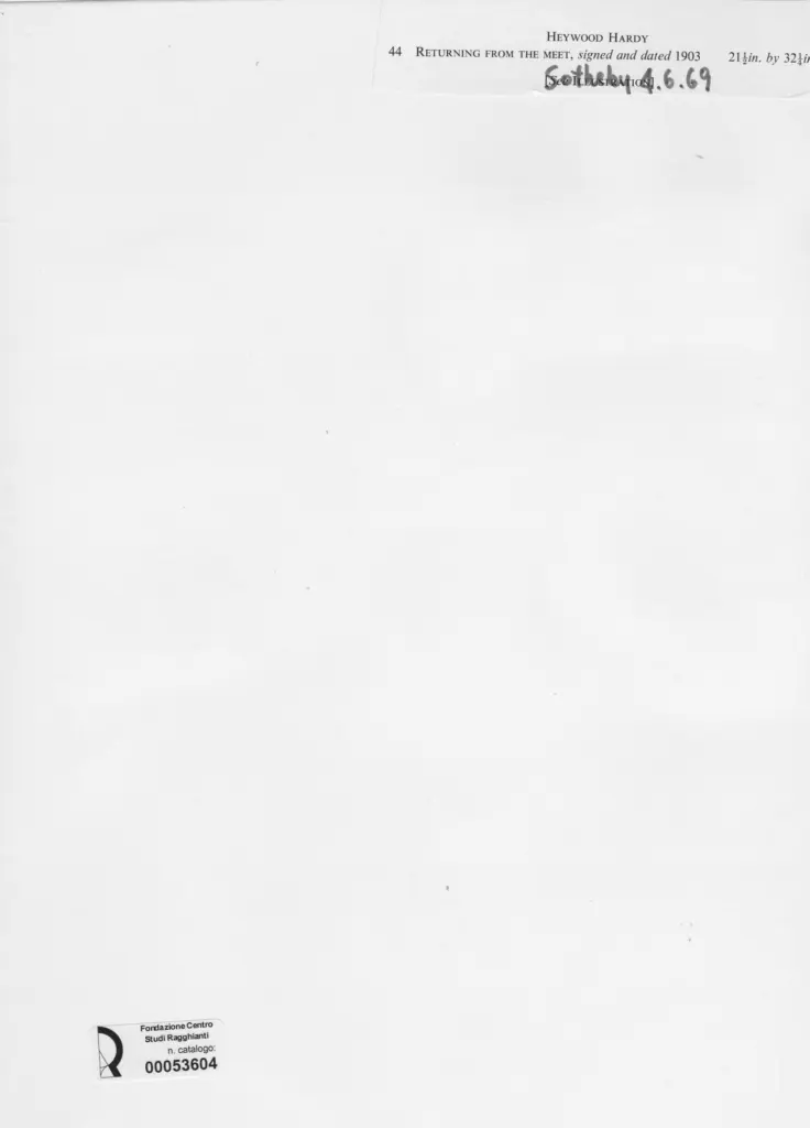 Anonimo , Hardy, Heywood - sec. XX - Returning of the meet , retro