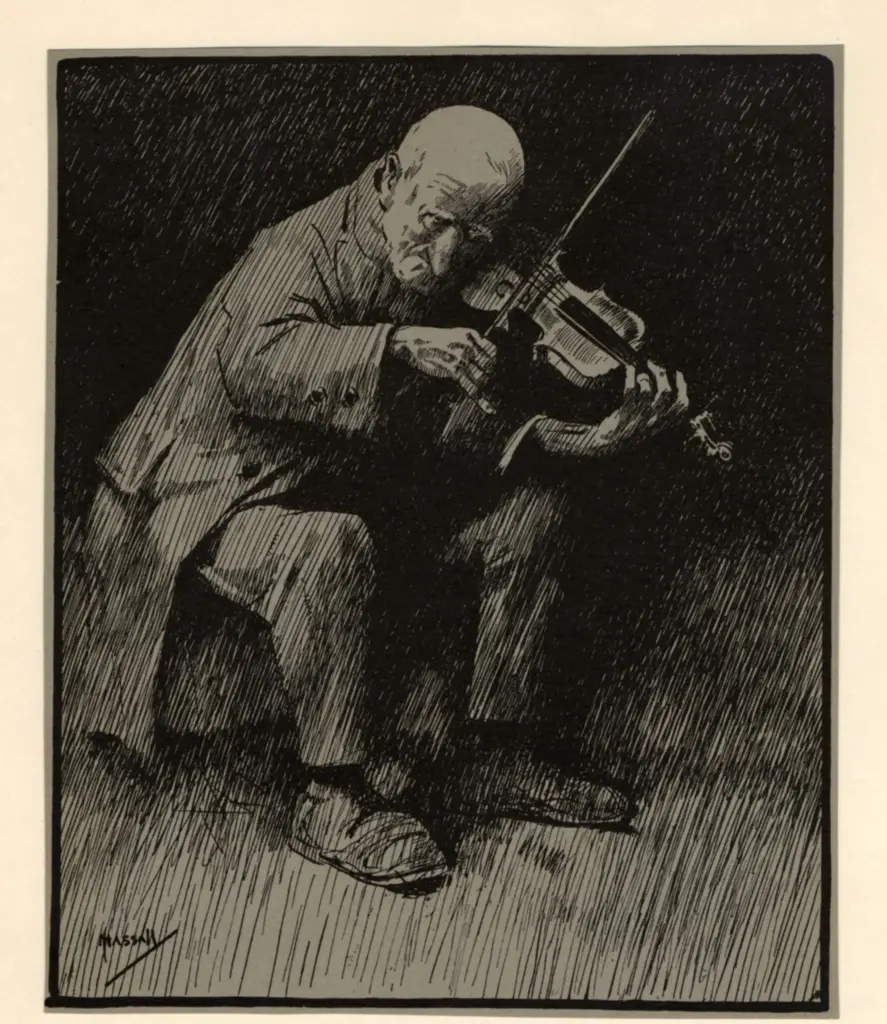 Hassall, John , The Old Fiddler
