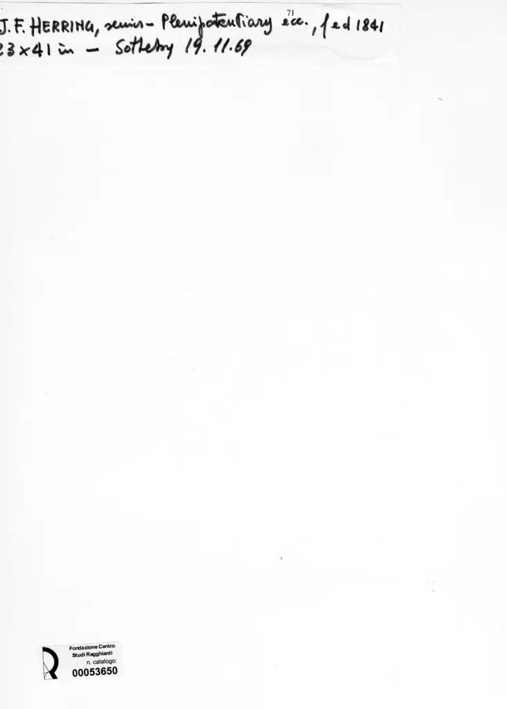 Anonimo , Herring, John Frederick - sec. XIX - Corsa di cavalli , retro