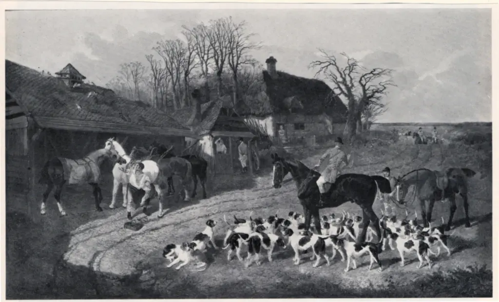 Anonimo , Herring, John Frederick - sec. XIX - A meet outsider a Blacksmith's , fronte