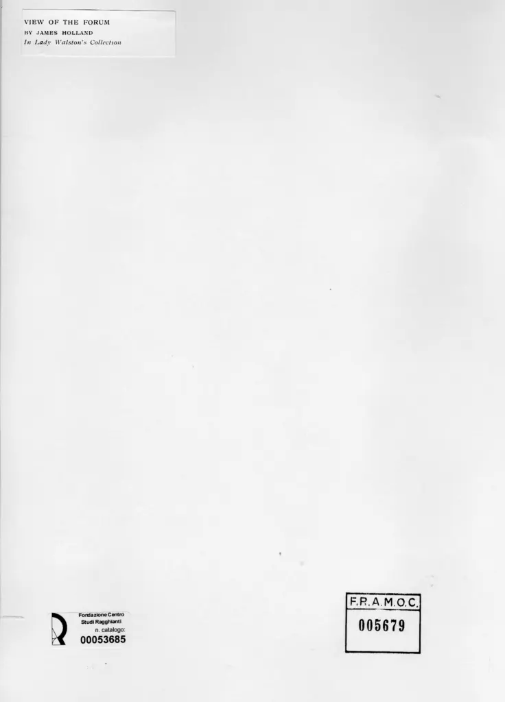 Anonimo , Holland, James - sec. XIX - View of the Forum , retro