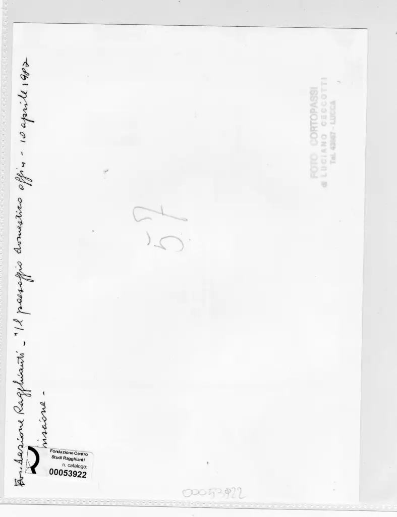 Foto Cortopassi , retro