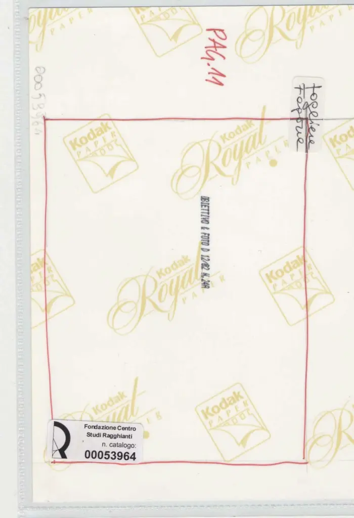 Obbiettivo e Foto , retro