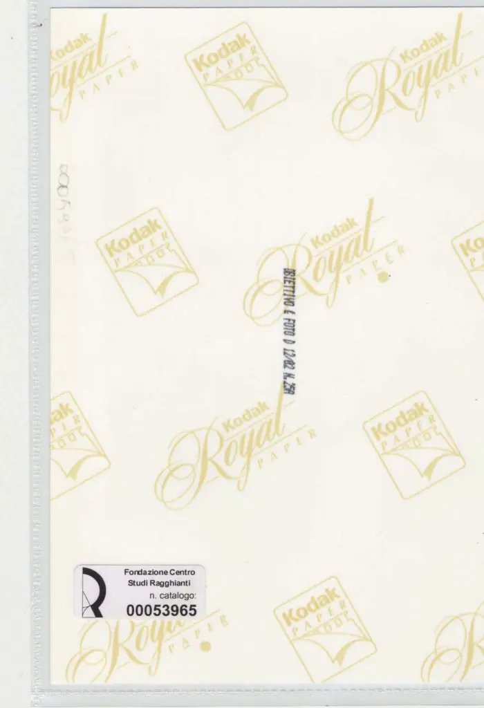 Obbiettivo e Foto , retro