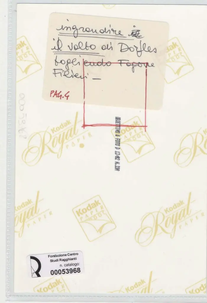 Obbiettivo e Foto , retro