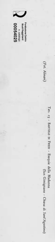 Alinari, Fratelli , Di Fredi, Bartolo - - , retro