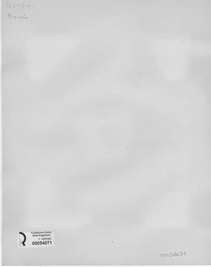 Anonimo , Di Buoninsegna, Duccio - - , retro