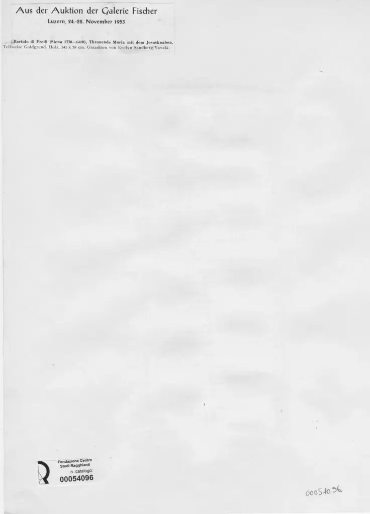 Anonimo , Di Giovanni Fei, Paolo - - , retro