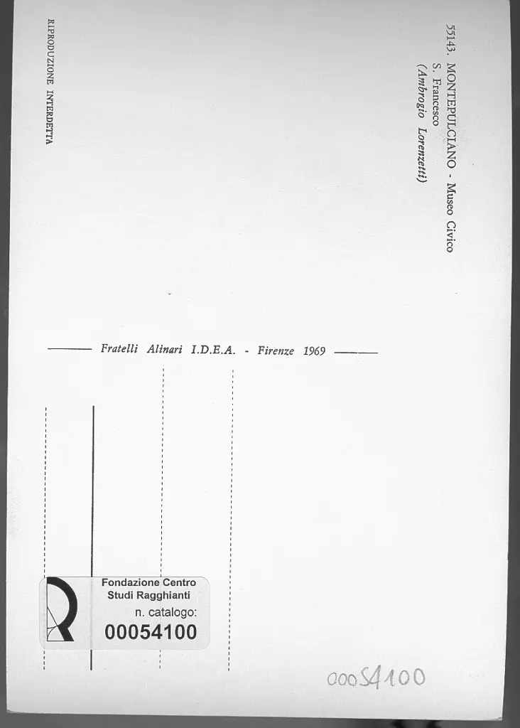 Alinari, Fratelli , Lorenzetti, Ambrogio - - , retro