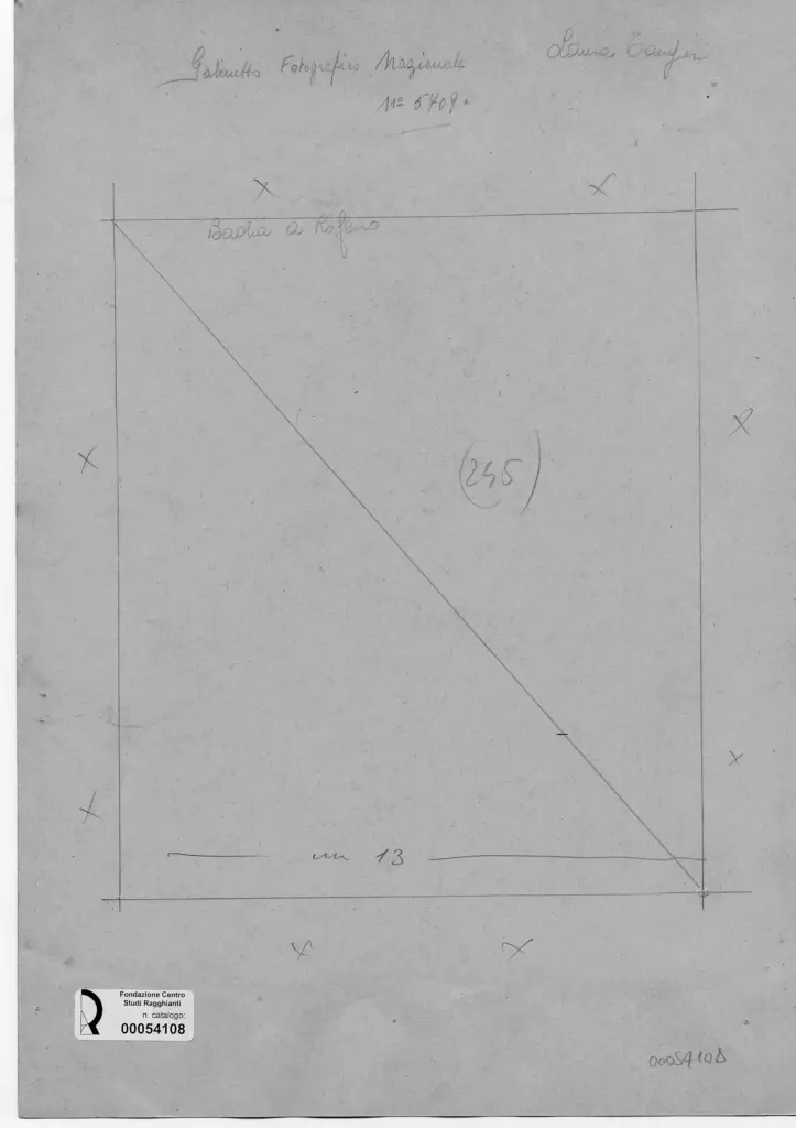 Istituto Centrale per il Catalogo e la Documentazione: Fototeca Nazionale , retro