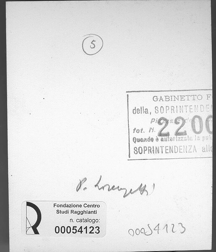 Gabinetto Fotografico della Soprintendenza Speciale per il Patrimonio Storico, Artistico ed Etnoantropologico e per il Polo Museale della città di Firenze , retro
