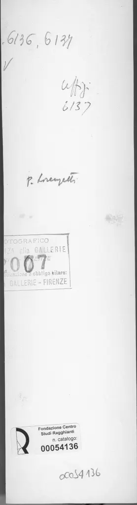 Gabinetto Fotografico della Soprintendenza Speciale per il Patrimonio Storico, Artistico ed Etnoantropologico e per il Polo Museale della citt&agrave; di Firenze , retro