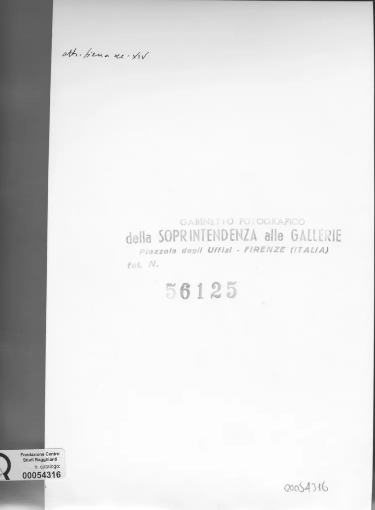 Gabinetto Fotografico della Soprintendenza Speciale per il Patrimonio Storico, Artistico ed Etnoantropologico e per il Polo Museale della città di Firenze , retro