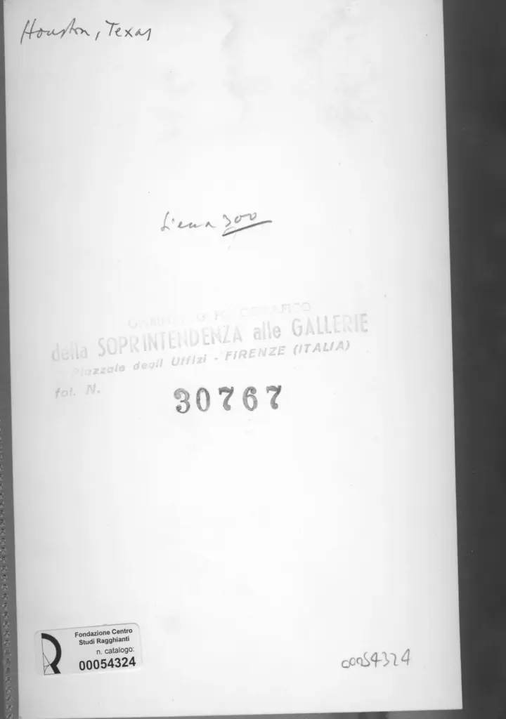 Gabinetto Fotografico della Soprintendenza Speciale per il Patrimonio Storico, Artistico ed Etnoantropologico e per il Polo Museale della citt&agrave; di Firenze , retro