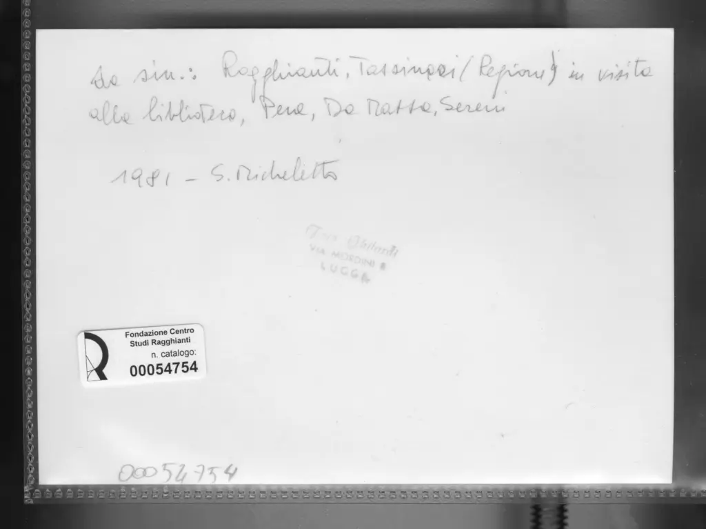 Ghilardi, Eugenio , retro