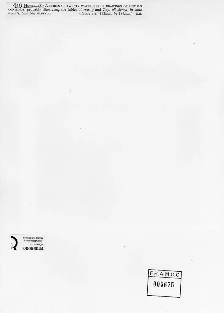 Anonimo , Howitt, Samuel - sec. XIX - Animals and Birds , retro