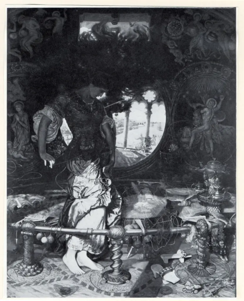 Anonimo , Hunt, William Holman - The Lady of Shalott , fronte