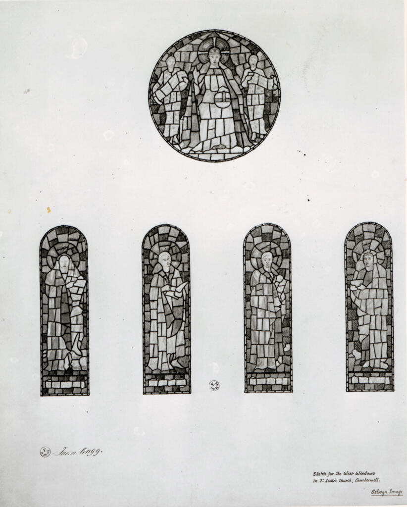 Anonimo , Image, Selwyn - sec. XIX - Sudio di vetrate decorate , fronte