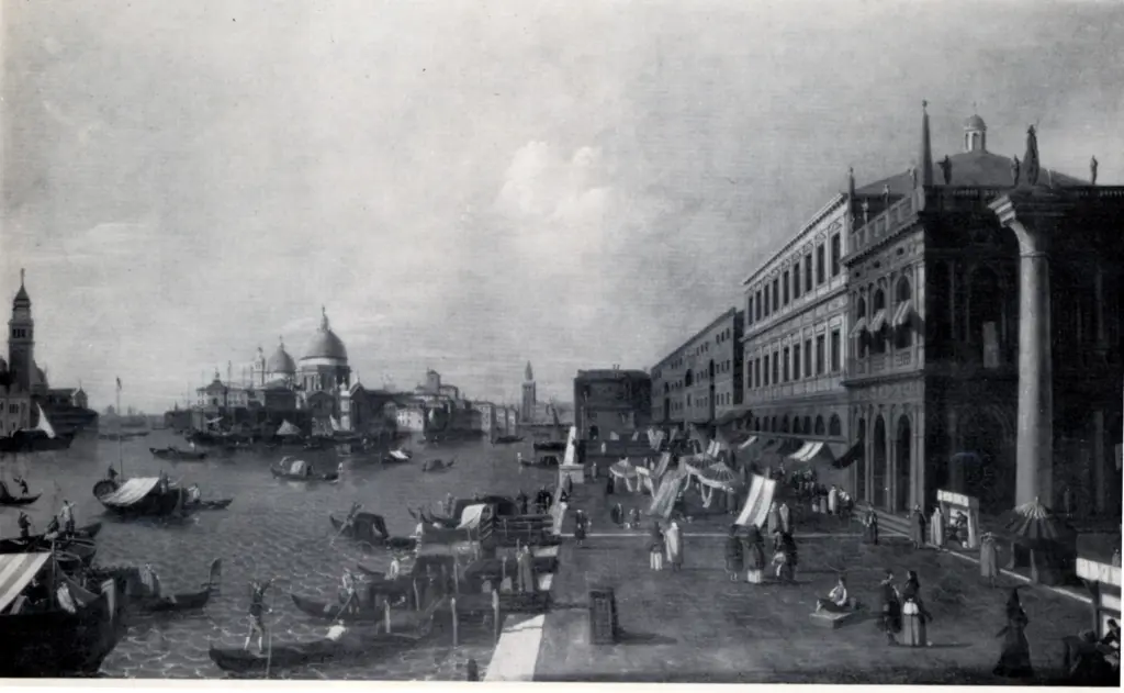 Anonimo , James, Walter - sec. XIX - Venice, a view of Santa Maria della Salute and the Bacino from the Riva degli schiavone - , fronte