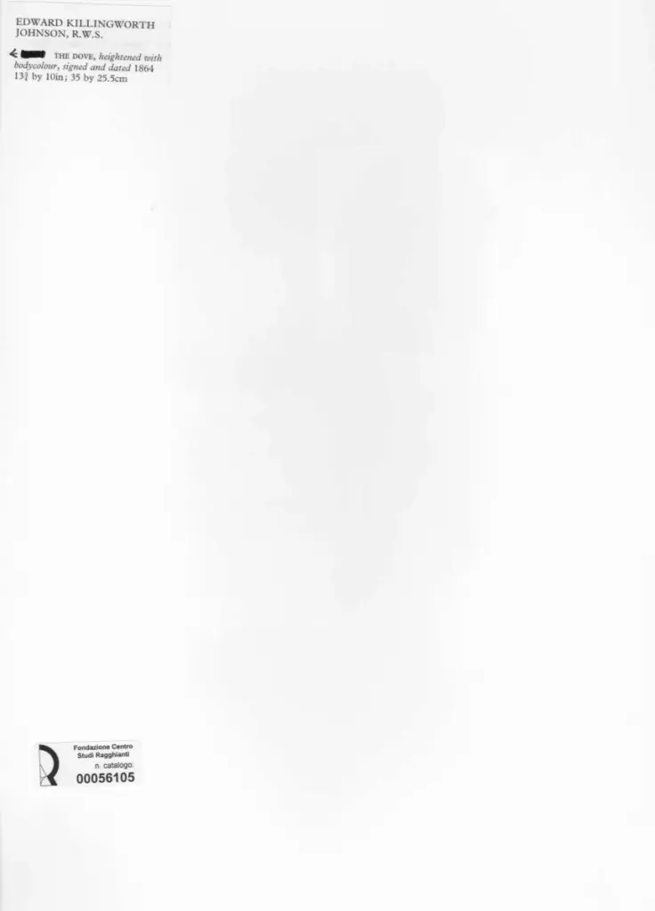 Anonimo , Johnson, Edward - sec. XIX - The dove , retro