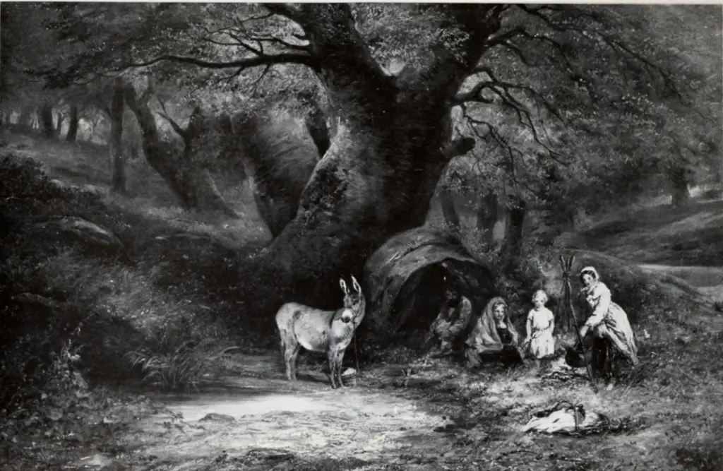 Anonimo , Kinnard, Henry - sec. XIX/ XX - A Gypsy encampment , fronte