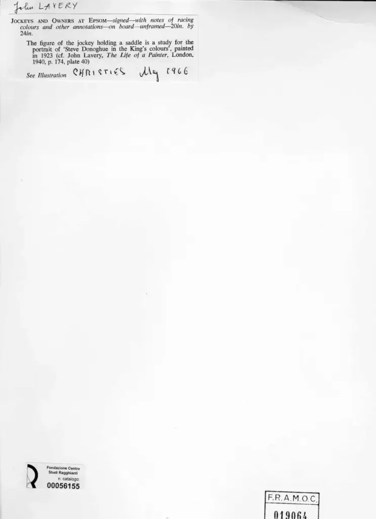 Lavery, John , retro